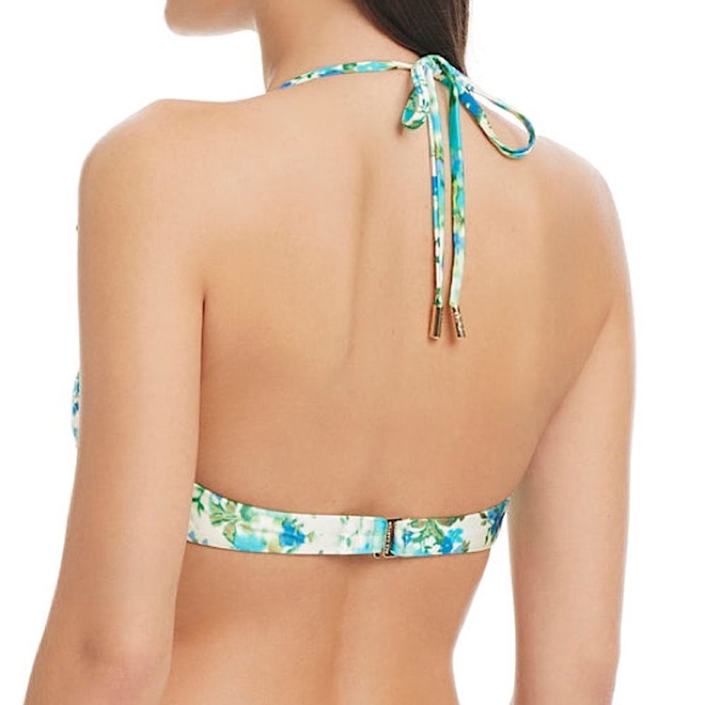 Red Carter Bikini Top Sight Underwire Swim Top Papyrus Multi Green Multi XS - Picture 2 of 8